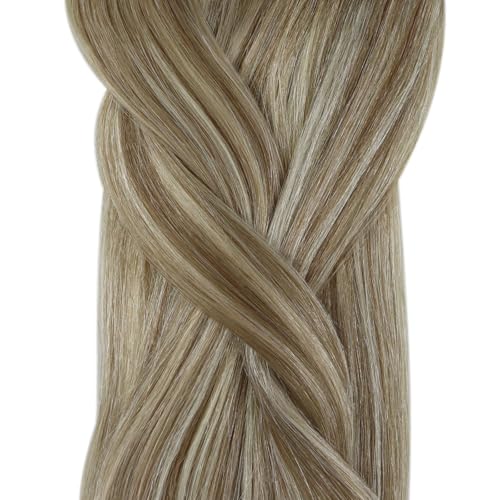 Image of YoungSee Microlink Hair Extensions Human Hair Ombre Brown, Cold Fusion