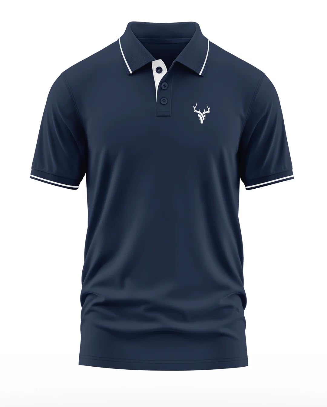 warriorworld Men's Polo T-Shirt Cotton Fabric -Regular Fit Half Sleeve Tee for Casual Outings & Office Wear-picture-44