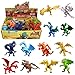 Spielzeuge in Form von Drachen, 12 Stücke ausgewählte Drachenfiguren, Mini-Drachenset 4 inch, mit geschenktem Box, Tierwelt, ungiftiges und sicheres Material AB,Spielzeuge für Jungs und Kinder