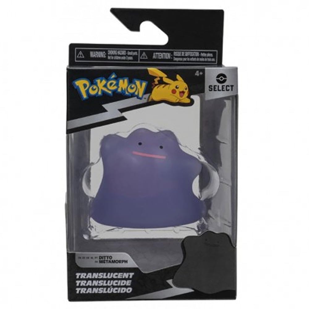 Pokémon Select Figure Ditto Trasparente 7,5 Cm – Edizione Limitata 2022 – Ufficiale Jazwares - 5