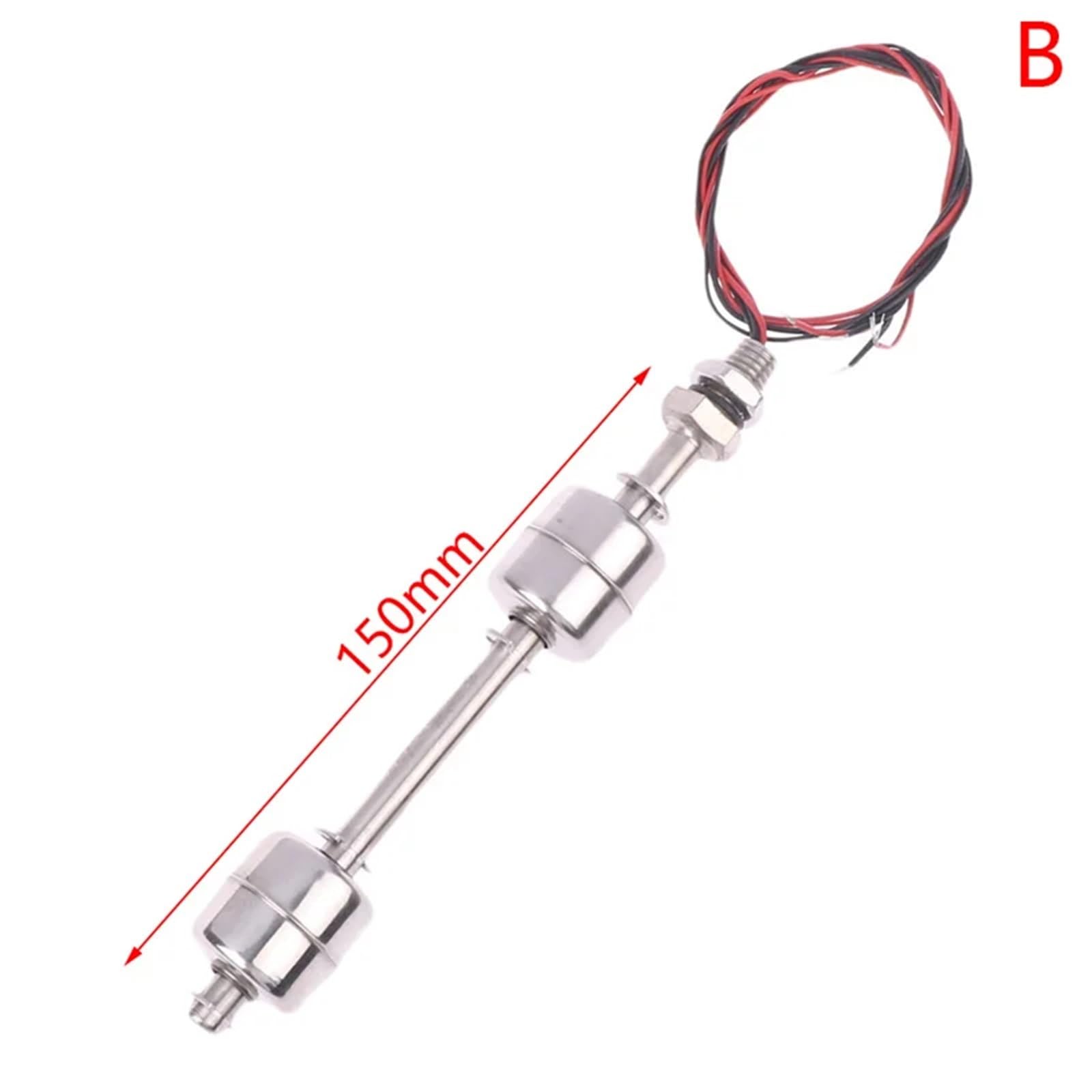 Interruptor de flotador de doble bola de acero inoxidable for piscina, controlador de nivel de agua, sensor de flujo de líquido(150MM)