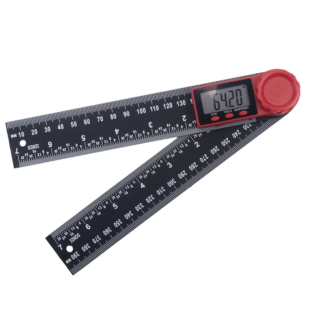 Htuteyy Digital Inclinometer Protractor,Digital Angle Finder Ruler,With Lcd Display For Woodworking And Construction