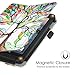 Fintie Folio Case for Amazon Fire 7 Tablet (9th Generation, 2019 Release) - Slim Fit PU Leather Standing Protective Cover with Auto Wake/Sleep, Love Tree