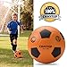 Chastep Sports Foam Soccer Ball for Kids or Beginner, 8“ Sponge Soccer Ball, Safe & Soft Kick Play (Orange/Black)