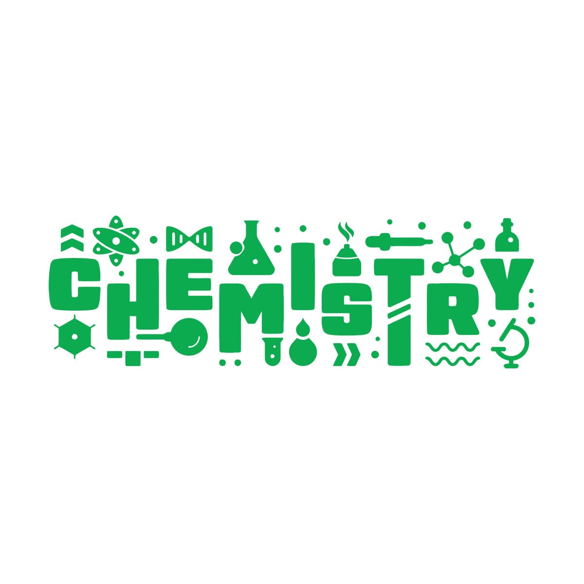 Table Teen Chemistry Science School Wall Stickers Paster Paper 49.5x156.9cm Self Adhesive Extra Large Green — image 1