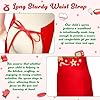 R HORSE Christmas Kid Apron and Chef Hat Set, 2Pcs Adjustable Children Xmas Red Kitchen Apron Dress up Role Play Chef Toy Cooking Baking Painting and Training Kits Christmas Gift for Kids #3