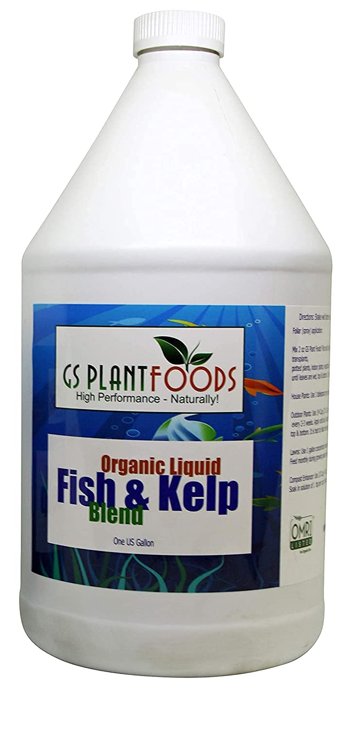 Omri Listed Fish & Kelp Fertilizer for Plants (1 Gallon) Organic