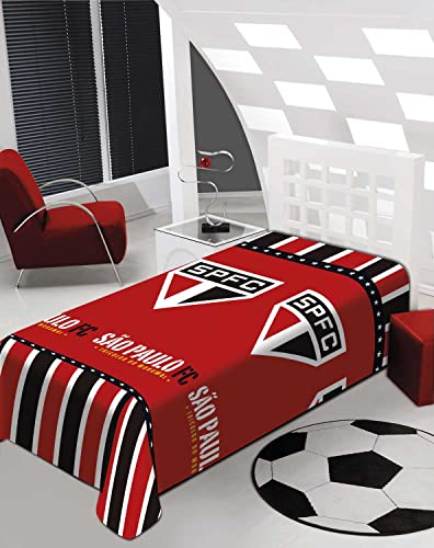 Manta Fun Microfibra 150x200cm São Paulo Tricolor Jolitex