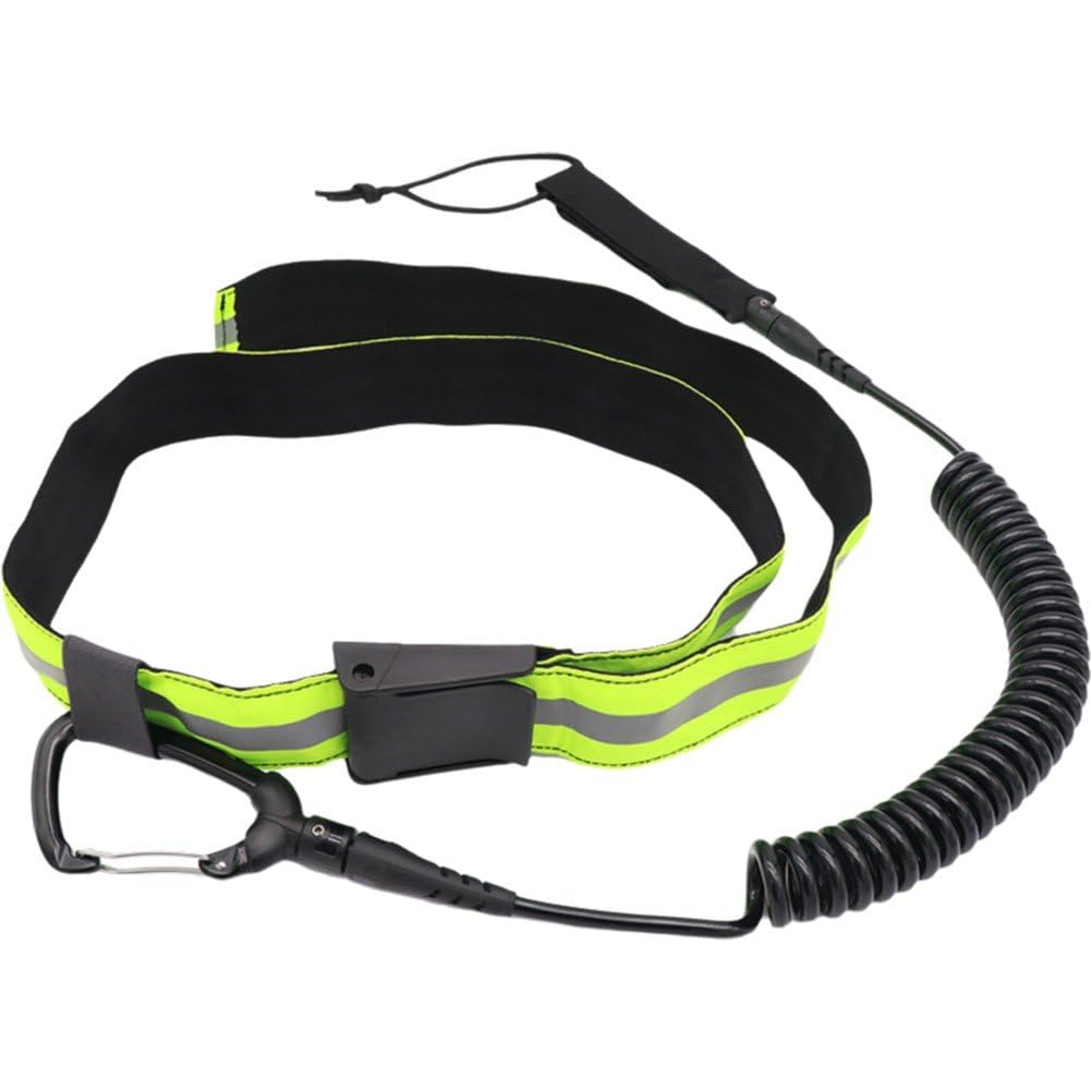 Ceinture réfléchissante avec laisse à bobine pour ne plus jamais perdre votre paddle