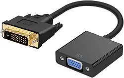 tv cabo dvi para vga conversor dvi-d para adaptador cabo dvi para vga para computador cabo adaptador dvi-d para vga televisão vídeo cabeça masculina homem e mulher