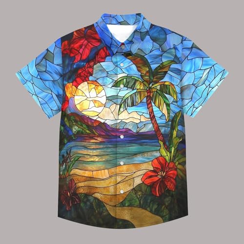 Polo gris funky imprimé fleurs pour homme style décontracté chic