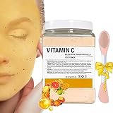 Ouhans Jelly Mask Powder For Facials,Vitamins C Jelly Face Mask,Professional Peel Off Face Mask Powder For Fight Fine Lines Brightening&Nourishing to Your Skin,Rubber Mask,DIY Spa 23 Floz