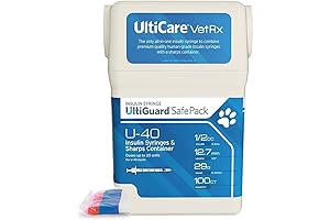 VetRx U-40 UltiGuard 1/2 cc, 29G, 100 ct Vetsulin Insulin Syringes