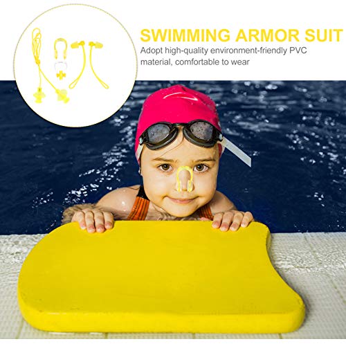 ABOOFAN Clips Nariz 4Pcs Amarelo À Prova D Água de Natação Nariz Plugues Tampões Parágrafo Os Adulto