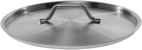 HUBERT Tapa de sartén de brasero para acero inoxidable de 17 cuartos de galón - 15 7/10 Dia