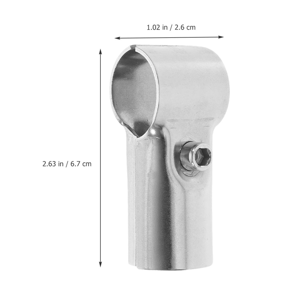 Morsetto 12 Pezzi in Acciaio Inox Argento per T Tubo