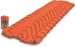 Klymit Almofada de dormir com isolamento em V estático, leve, 6,3 cm de espessura, conforto de sono para mochilas, acampamento e caminhadas, colchão inflável de acampamento