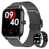 LODIMEKE Smartwatch Pressione Sanguigna e Chiamate, 1.96" Orologio Uomo Donna Fitness con Cardio Contapassi Sonno, 100+ Modalità Sportive, Sveglia e Calcolatrice, AI Assistente, Regalo per iOS Android