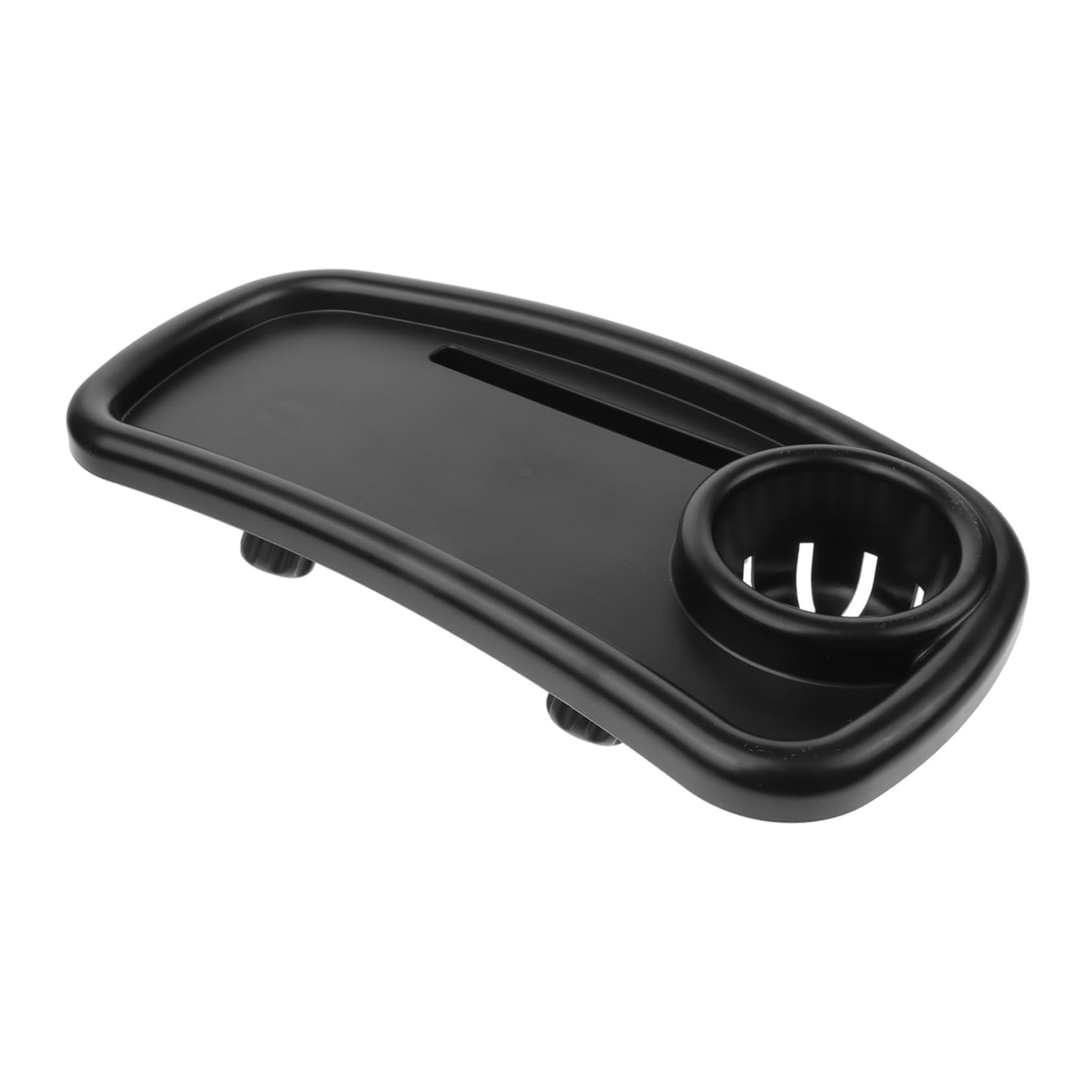 Plateau Repas pour Poussette avec Porte-gobelet et Assiette Amovible de Rangement pour Aliments