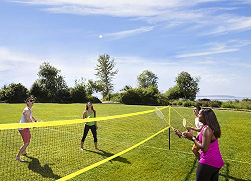 image for Professional Outdoor Volleyball/Badminton Net System - Complete Volley