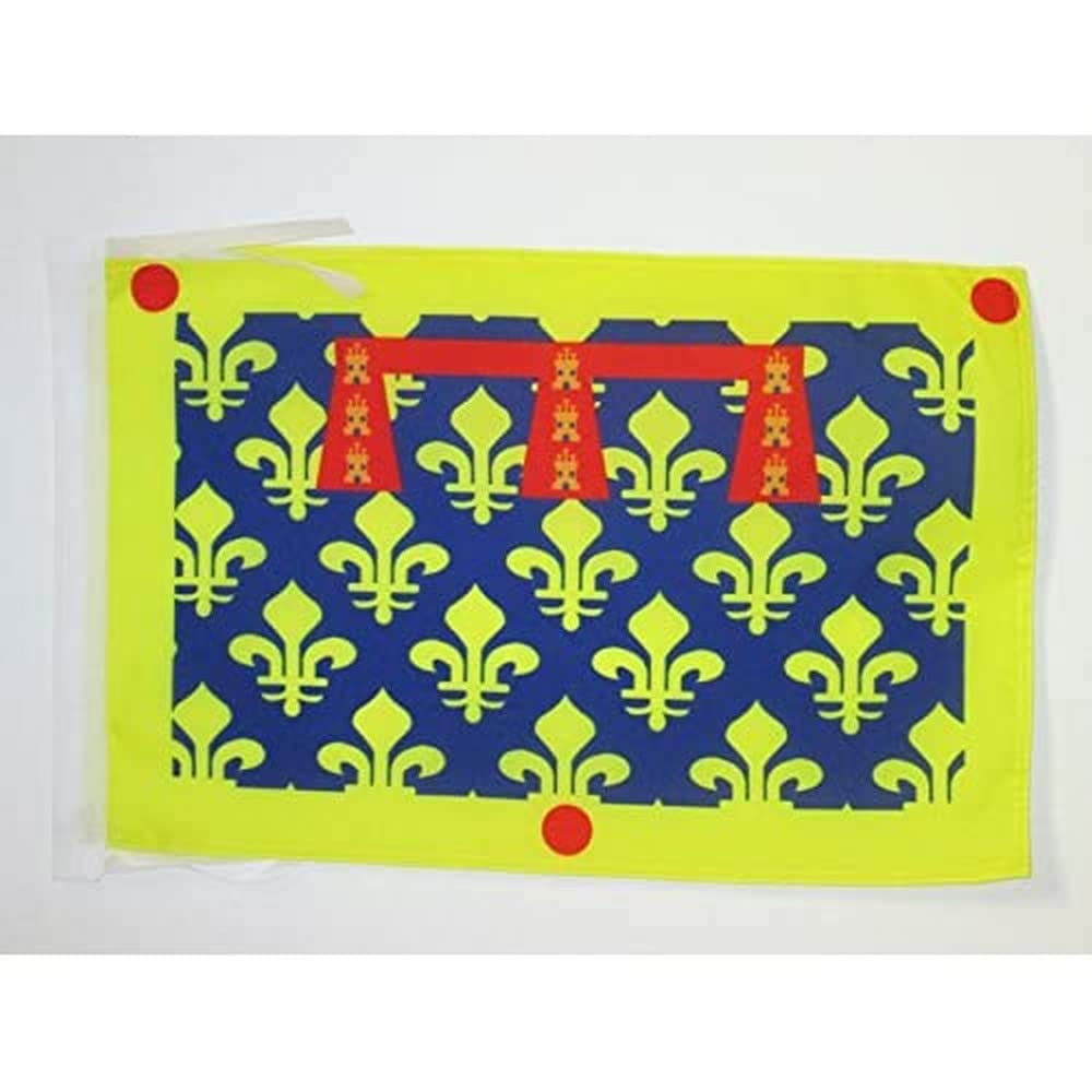 AZ FLAG, Pas-de-Calais Flag, 18'' x 12'', 100% Polyester French department, France Small Banner with Two Cords