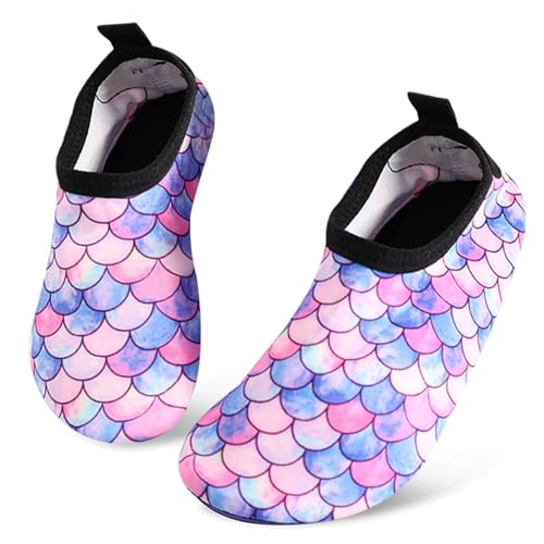 BananaHome Kids Swim Water Shoes Barefoot Sports Shoe Quick Dry Non-Slip Water Skin Sneakers for Beach Surf Aqua Pool Boy Girl