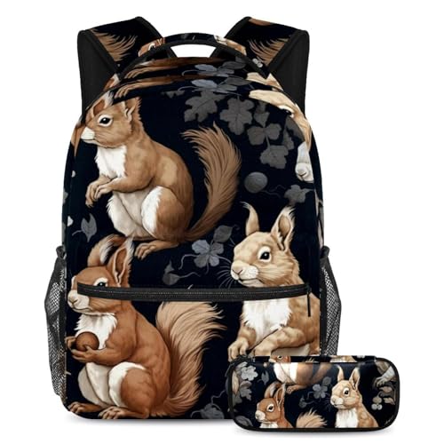 Sac à dos écureuil polyvalent pour soulager le dos des élèves avec grand volume