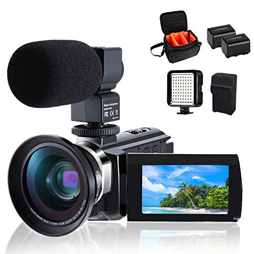 FamBrow Videocámara Camcorder Vlogging Youtube Cámara IR Visión Nocturna