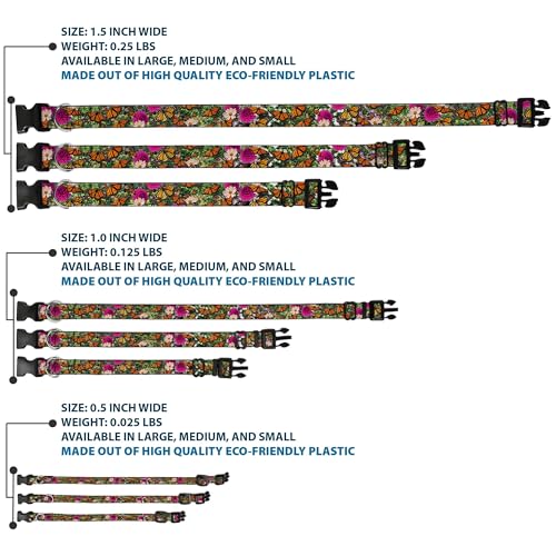 Collar de plástico resistente con hebilla y diseño de mariposa monarca viva 4