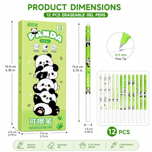 Image of Alokik Luxury Gel Pens and Highlighter 5pcs black Color pen + 1 pcs highlighter Coordinated Design, Signature Pen Set, Writing School Supplies (Cute Panda Erasable Gel Pen Set Of 12)