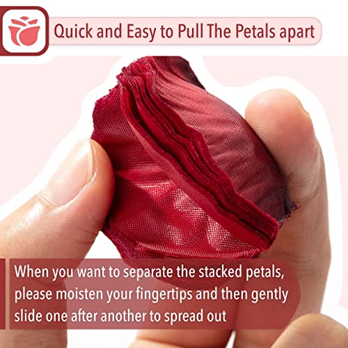 Mr. Pen- Rose Petals, Dark Red, 1000 Pcs, Rose Petals For Wedding, Artificial Rose Petals, Red Rose Petals For Romantic Night, Flower Petals, Red Rose Petals, Fake Rose Petals, Valentine Decor #TOP3