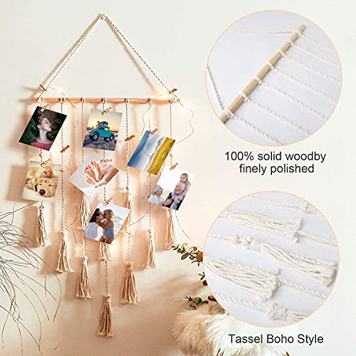 Shangtianfeng Hanging Boho Room Decorteenage Girl Room Decor, Macrame Boho Bedroom Decor,Birthday Gifts For Girl/Baby/Grandma/Mother//Women/Grandson,Hippie Room Decor, Photo Holder,Dream Catcher #TOP3