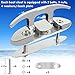 316 Stainless Steel Boat Cleats 6 Inch, Marine Grade Dock Cleats with Stainless Steel Bolts and Back Plate,Boat Dock Cleats Folding Dock Cleats for Deck and Boat (2 Pack)