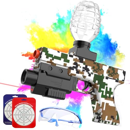 Electric Gel Blaster Gun – Automatic High-Speed Orby Gun with Top-Loading Hopper, Rapid-Fire Splat Gun for Teens & Adults, Outdoor Team Battles,...