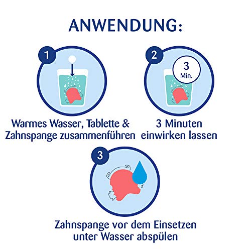 Kukident Kukis Zahnspangen-Reiniger - Tabs zur Reinigung von losen Zahnspangen - 1 x 60 Tabletten – Bild 4