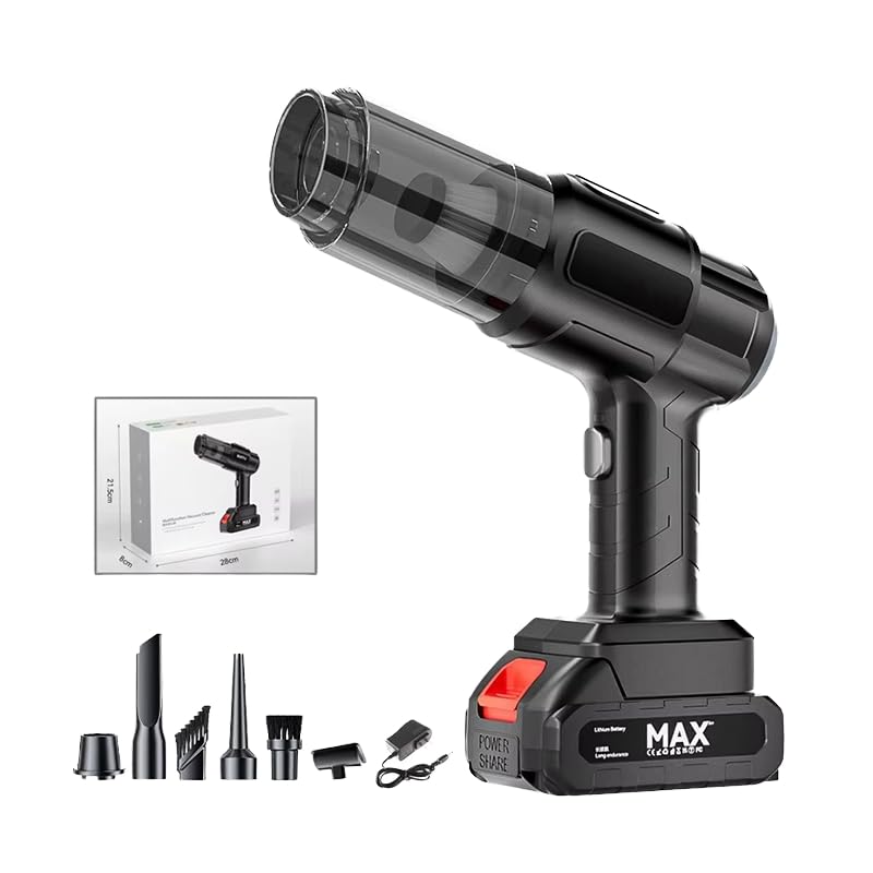 Image of Handheld Vacuum Cleaner with 3 Attachments & Blower for Wet & Dry Cleaning for Home /Office /Car /Keyboard /Travel /Sofa /Office (4 in 1 Vaccume)