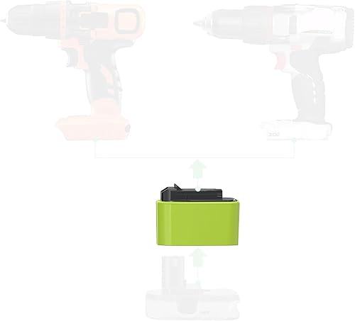 Miniatura 1 de Adaptador de batería de doble herramienta para cable Black & Decker y Porter 20V MAX - Compatible con batería Ryobi de 18 V, 1 adaptador incluido