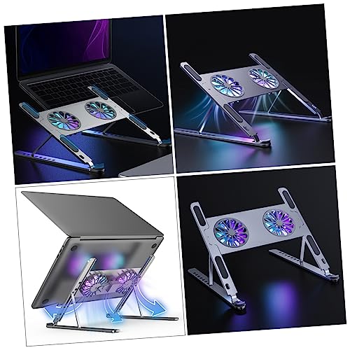 Base refrigerante portátil para laptop aluminio con ventilador miniatura 7