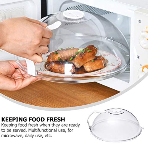HEMOTON Fumante Cloche Capa para Placa de Microondas, Espátula de Espátula para Cozinha, Comida, À P
