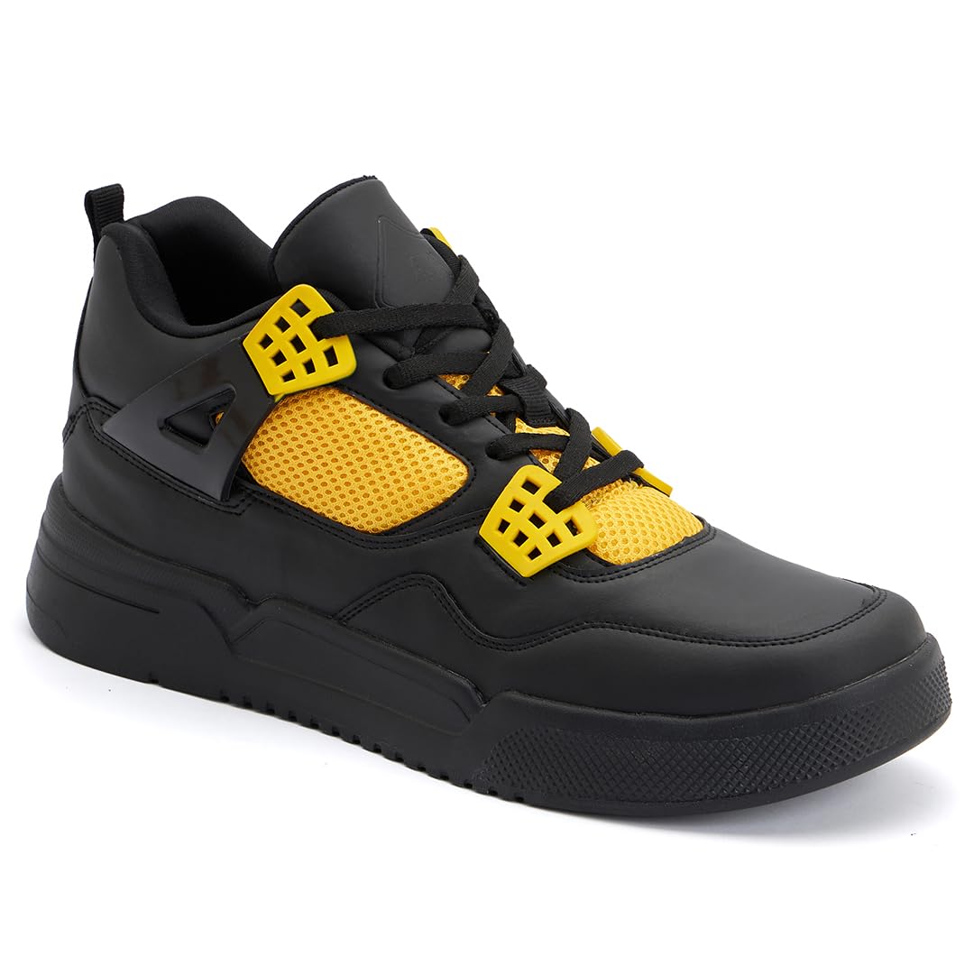 See full amazon price history chart for AVANT Mens Felix Sneaker Shoes- Soft Cushioned Insole, Slip-Resistant, Dynamic Feet Support, Arch Support & Shock Absorption, Trendy, Casual Footwear (AVMSH148CL01UK7_Black / Yellow) AVANT Mens Felix Sneaker Shoes- Soft Cushioned Insole, Slip-Resistant, Dynamic Feet Support, Arch Support & Shock Absorption, Trendy, Casual Footwear (AVMSH148CL01UK7_Black / Yellow) (B0D376G2PB) Amazon Price History, Amazon Price Tracker