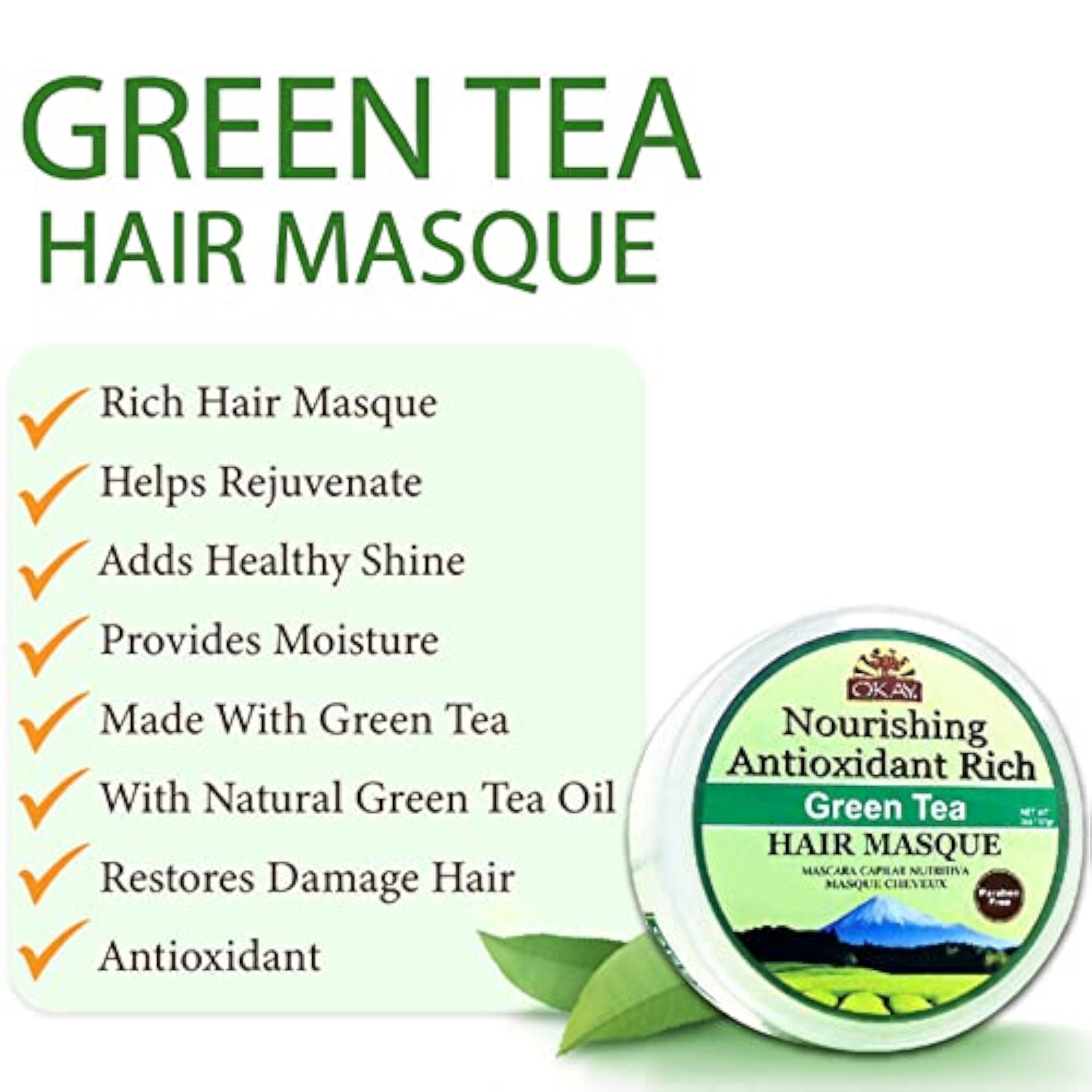 Green Tea Nourishing Antioxidant Rich Hair Masque