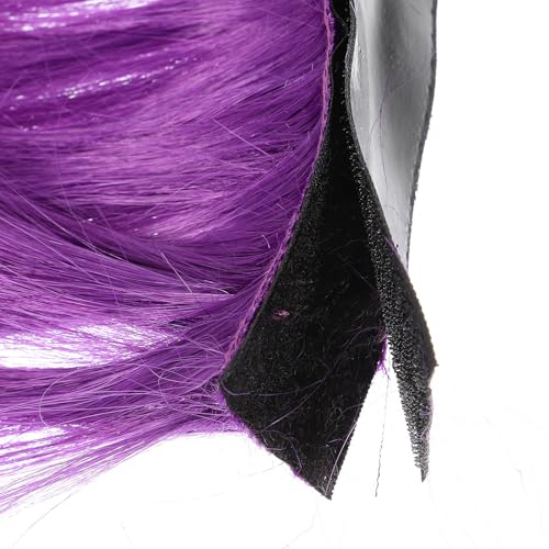 Peluca de cresta para casco de moto SHINEOFI púrpura ideal para rutas y concentraciones 3