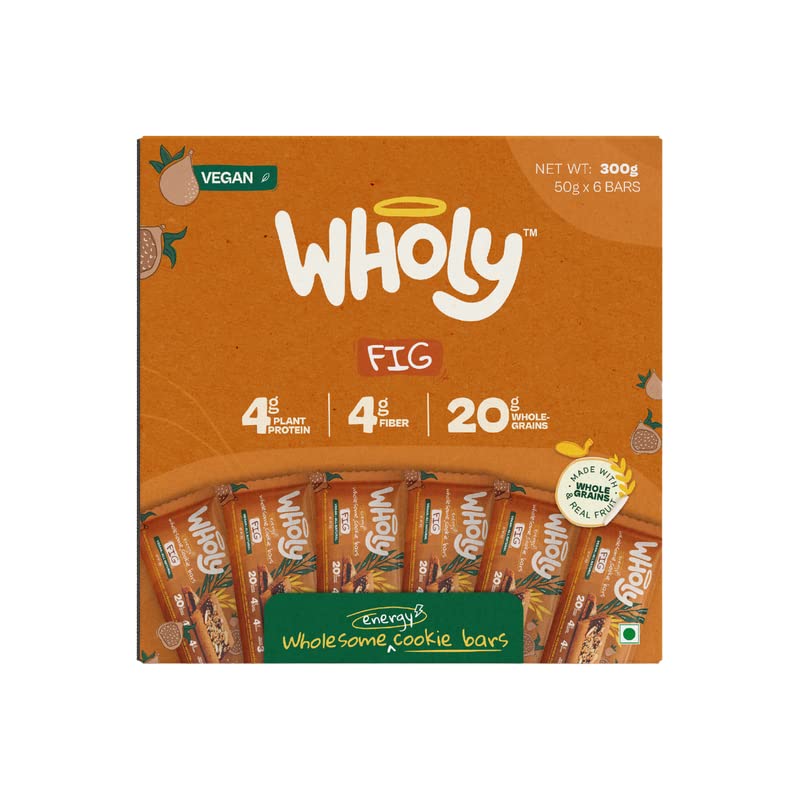 Wholy Wholegrain Fig Filled Cookie | High Protien | High Fiber | Rich & Indulgent Snack | Trans Fat Free | No Artificial Flavours | Multigrain Nutritious Balanced Snack - 50g (Pack of 6) (B0C4FNY8L5) Amazon Price History, Amazon Price Tracker