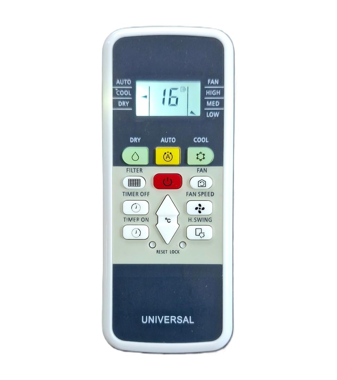 AYAME Compatible for HITACHI Inverter Split Air Conditioners Remote Model (RSQG318HEEA, RAW318KUD White) with Backlight, Dry/Auto/Cool/Fan/High/Med/Low Function-image-36