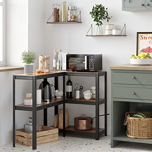 SONGMICS Statief, boekenplank, opbergrek, 5 planken, keukenplank, plank, 150 x 75 x 30 cm, tot 400 kg draagvermogen… - Image 7