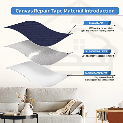 image for KING MOUNTAIN Canvas Repair Patch 16×60 Inch Self-Adhesive Waterproof