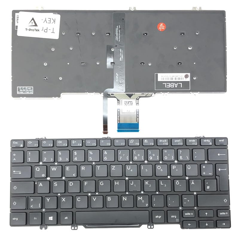 Clavier allemand Dell Latitude 5300 rétroéclairé pour remplacer vos touches