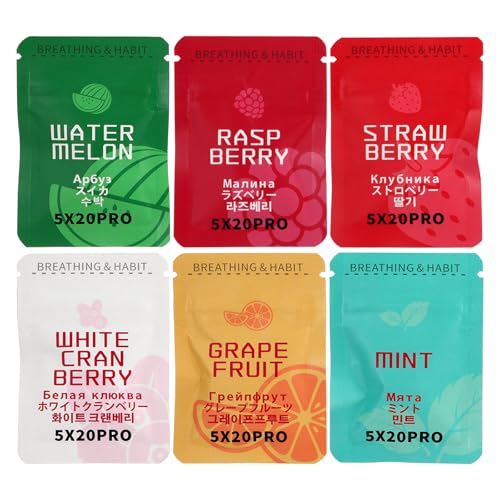 6 Pcs Breathing Necklace Flavoured Filters Breathing Necklace Refills for Stress Meditation and Anxiety