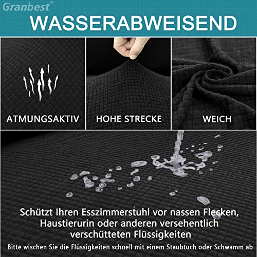 Granbest Premium Waterproof Dining Chair Covers Set of 4 - Image 3