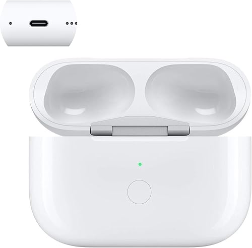 Funda de carga inalámbrica de repuesto compatible con AirPods de tercera generación, funda de carga Air Pod, solo con botón de sincronización de